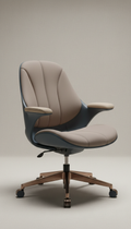 Ergonomic task chair in urban taupe