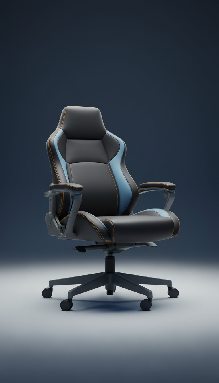 Executive chair with top-grain leather