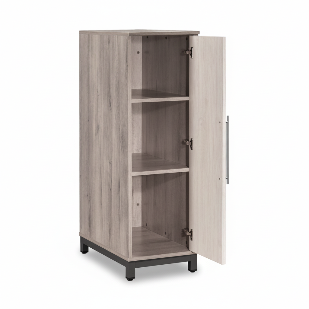 MX3 SINGLE MEDIUM HEIGHT CABINET WITH WOODEN DOOR (7111237140563)