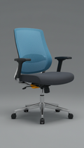 Conference chair with axis armrests