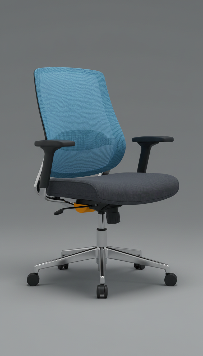 Conference chair with axis armrests